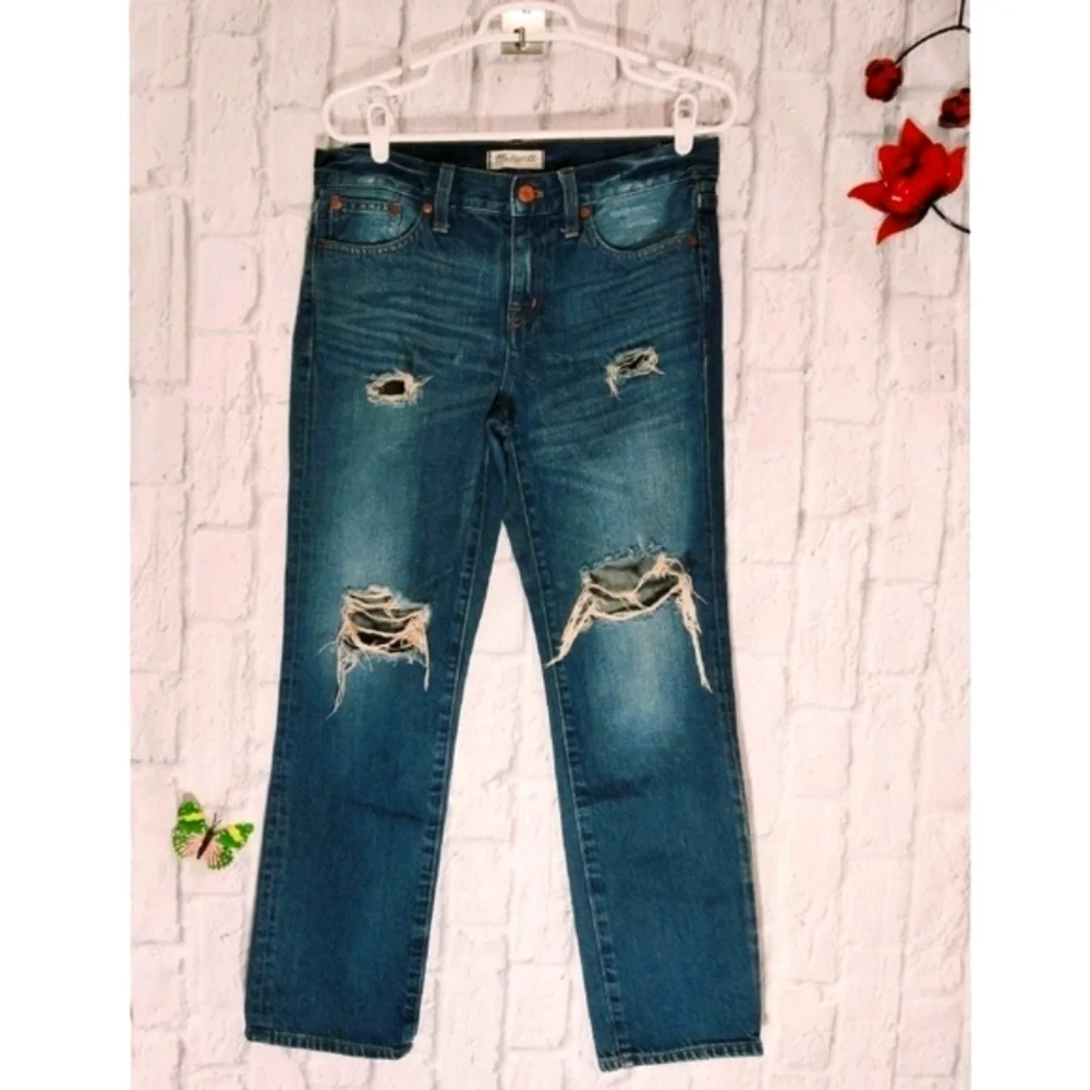 Madewell Boyjean Distressed Denim Jeans‎